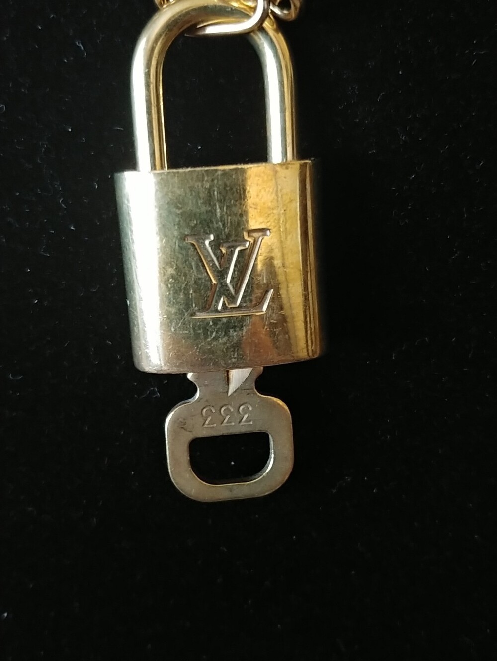 Louis Vuitton Gold-tone Padlock Necklace - Picture 2 of 8